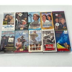 NOS Vintage 1990s VHS Tape Romance Drama Western Classic Movies Set of 10 Sealed